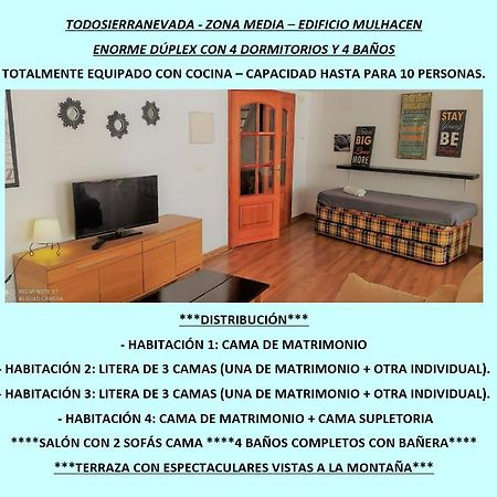 Todosierranevada - Duplex 4 Dormitorios - Vistas Espectaculares A La Montana سْييرا نيفادا المظهر الخارجي الصورة